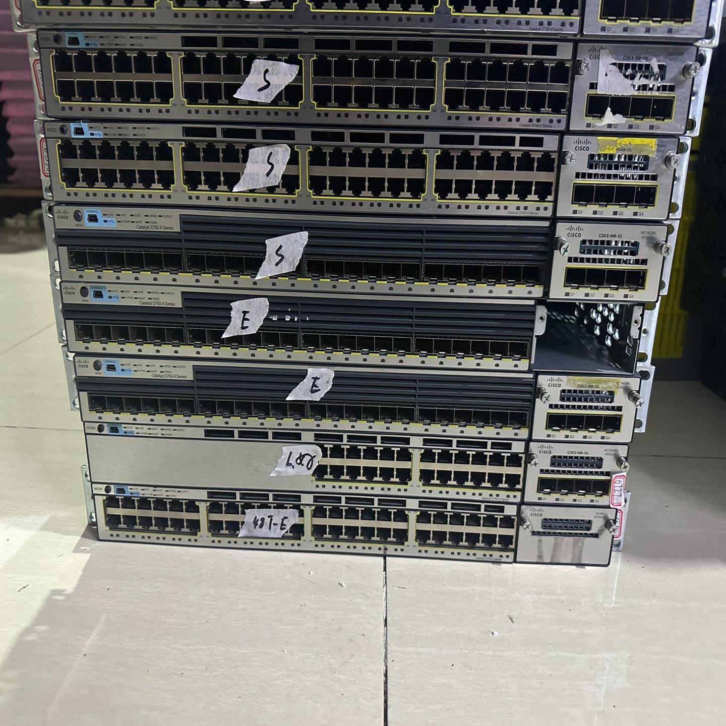 WS-C3750X-24T 48T/L 测试好 质量保证