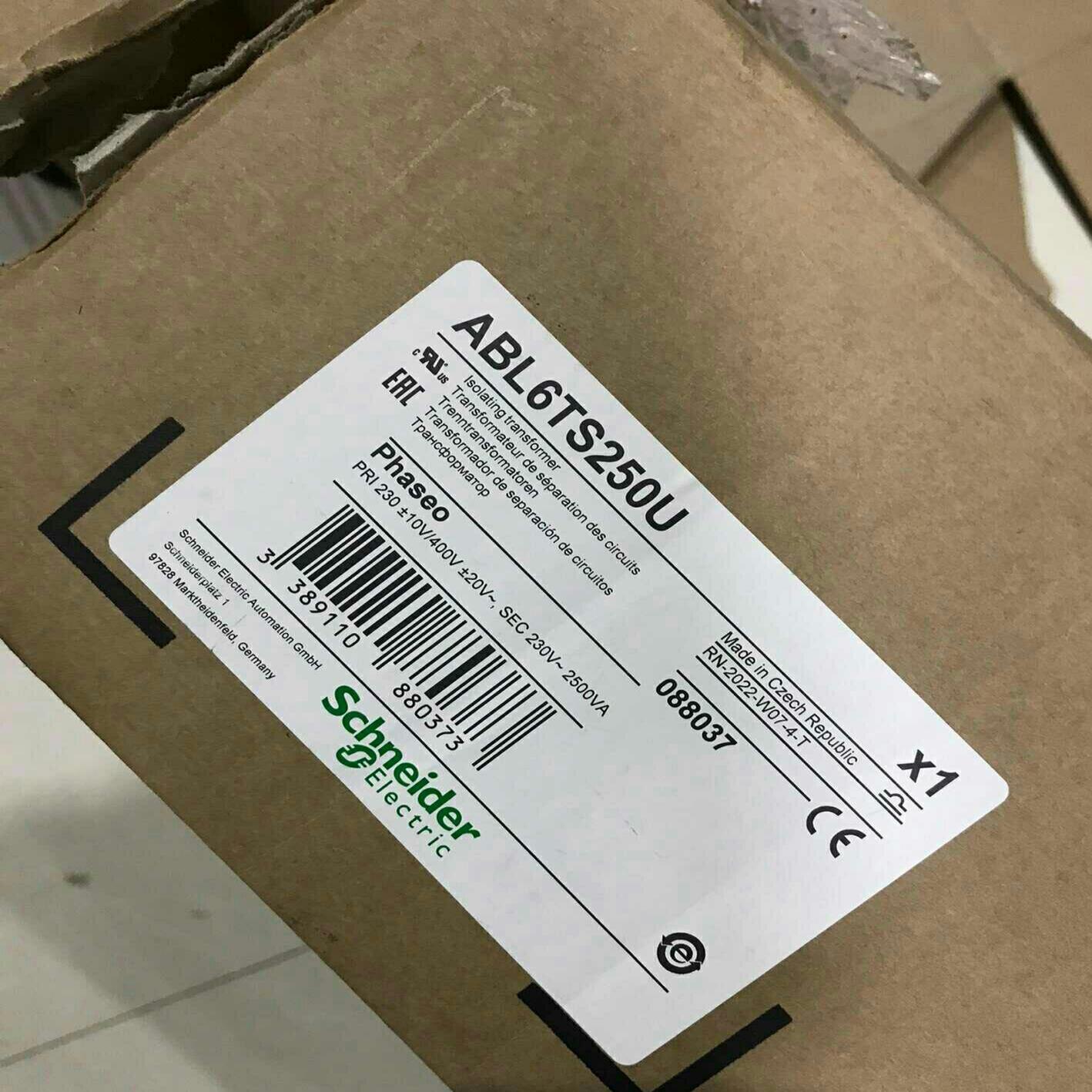 变压器ABL6TS100U，