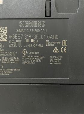 【工控自动化】S7318-3FL01-0AB0测试机很新包装还议价