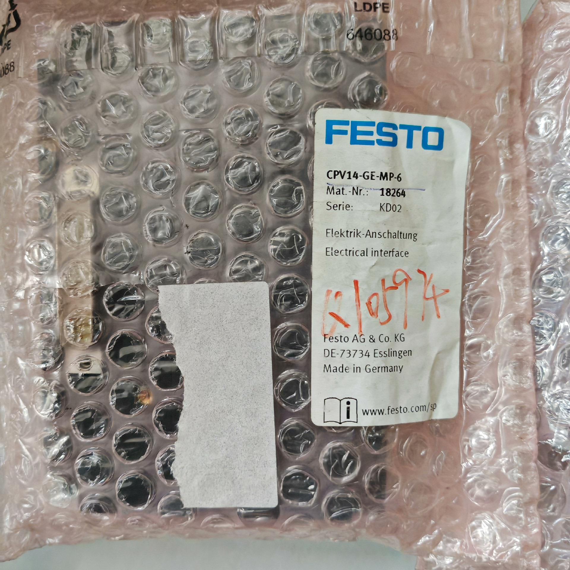 全新FESTO阀岛组件  cpv14-ge-mp-6   1