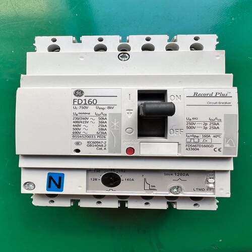 GE通用FD160 4P 160A 63A  塑壳断路器
