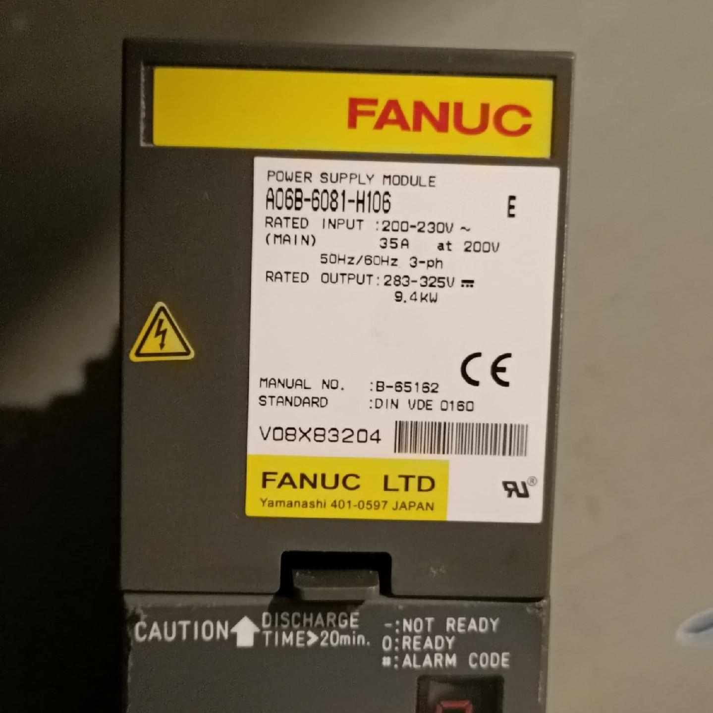 发那科驱动器A06B-6081-H106九成新三个月