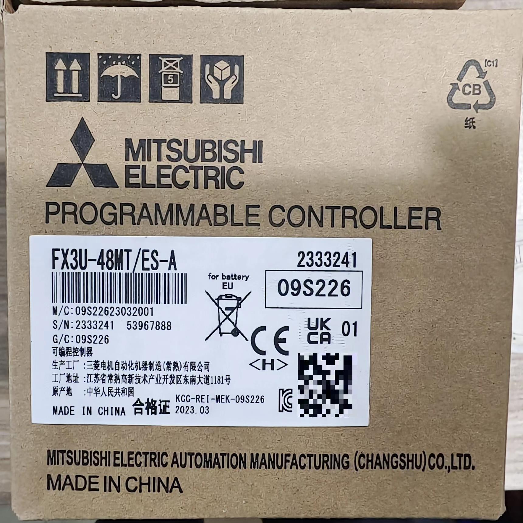 FX3U-48MT/ES-A，全新原装plc