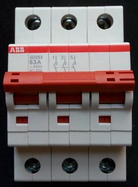 ABB隔离开关断路器 SD203/63 3P 63A，SD204/63 4P 63A