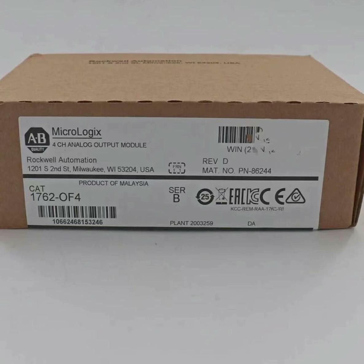 AB PLC 1762-OF4全新原装正品现货.