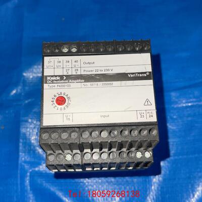 【非标价】P42001D3 KNICK 电压变送器P42001D3 /