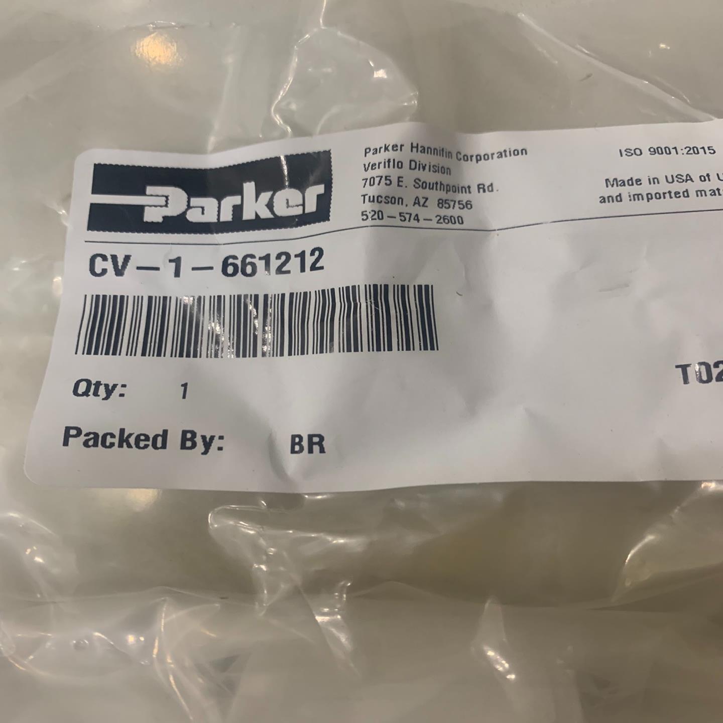 派克3/4单向阀CV-1-661212