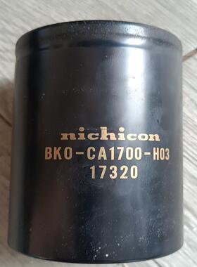 （请询价）拆机nichicom电解电容，型号BKO-CA1700-H0议价