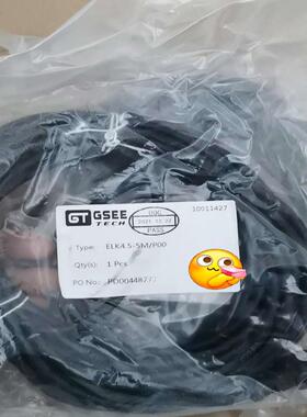 gsee吉诺elk45-5mp00传感器连接线缆四芯弯头议价