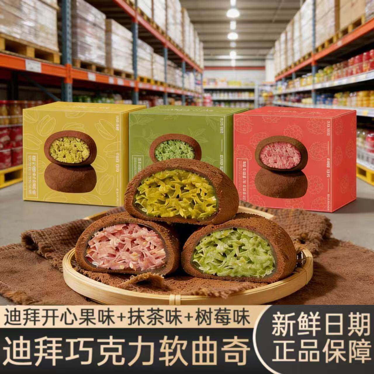 迪拜手工现做软糯酥脆开心果曲奇