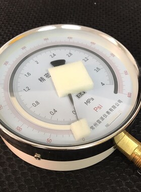 精密压力表 双刻度指示 压力40MPA  直径150mm YB150A 0.4级