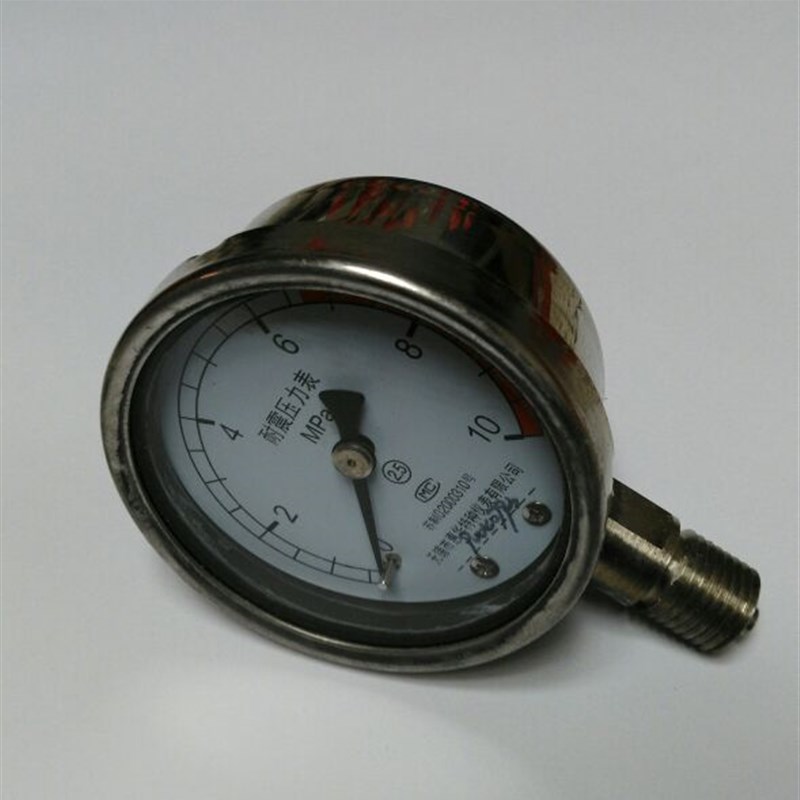 不锈钢压力表 y-60bf 0~10mpa 直径60mm 螺纹m14x1.5 径向表