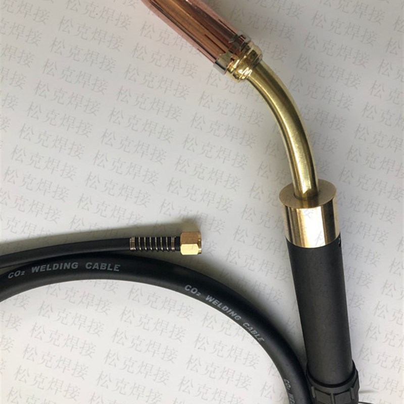 机械手自动焊枪501D圆柄气保焊枪弯柄直枪二保焊机配件1.5米