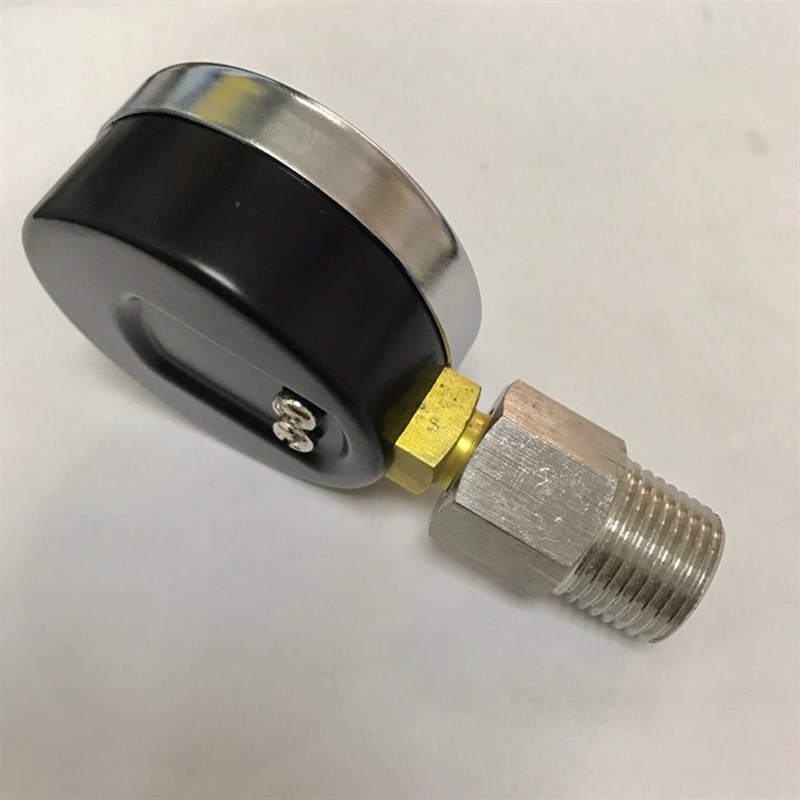 四分螺纹压力表 Y-60 0-2.5MPA  已经含不锈钢接头ZG1/2 外壳60mm