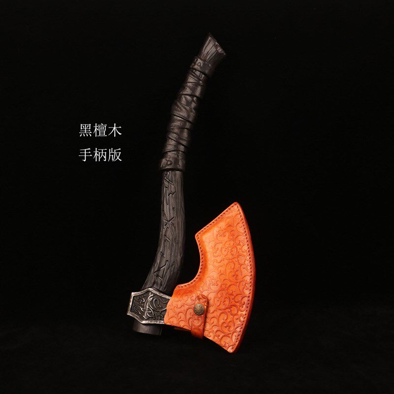 北欧战斧战神奥丁西方中世纪维京海盜露营斧魔兽收藏影视道具