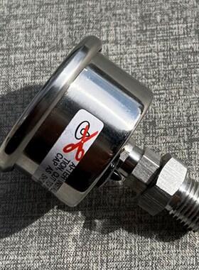 不锈钢压力表 螺纹在背后 直径47MM 压力6bar 90psi 螺纹ZG1/8