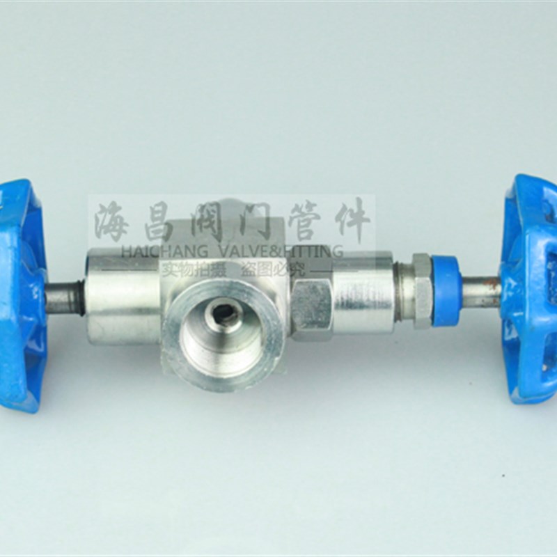 J19W-160P压力表三通针型阀阀门M20*1.5带排气高压截止阀门/J19W