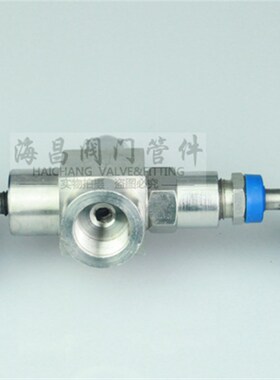 J19W-160P压力表三通针型阀阀门M20*1.5带排气高压截止阀门/J19W