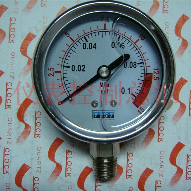 压力表 不锈钢外壳仿进口压力表 Y60   0-0.1MPA