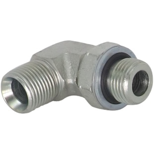 1BG9英制60弯头喇叭口2/3/4分6分管G螺纹可调直角高压油管接头