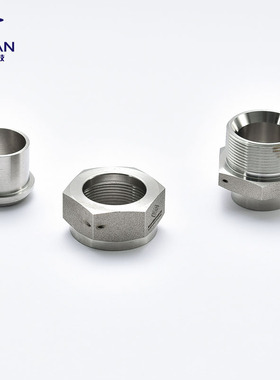 不锈钢60度304焊接接管咀运标航天管路YC122-89液压中.低压力接头