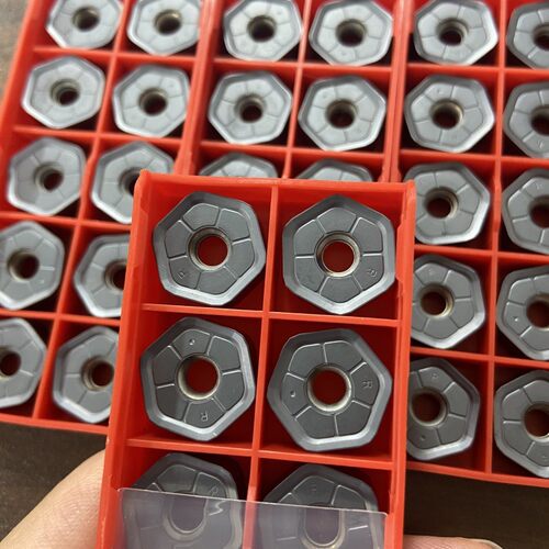 数控铣床刀片45度开粗面铣刀粒HNGX0906ANSN-R加工钢件不锈钢铸铁