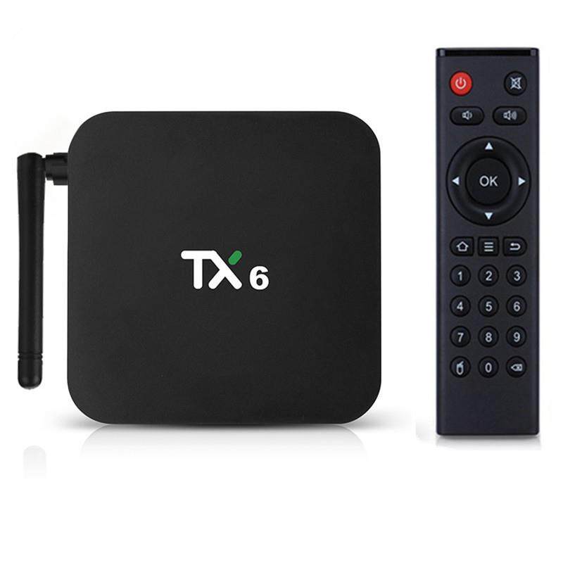 TX6机顶盒 全志H618 安卓10 4G/64G 双频WIFI 4k网络播放器tvbox