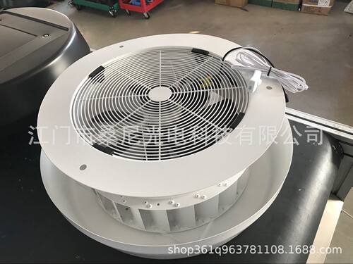 太阳能换气扇 帐篷排气配用 屋顶通风 新款白色圆形阁楼扇