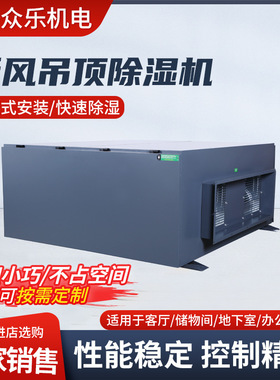 新风吊顶除湿机壁挂式抽湿机商用别墅地下室换气除湿器南京厂家