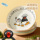 【Barba Farm】 Немного озорная керамическая тарелка серии Pingu Chef * 1 Подглазурный цвет 【Четырехцветные смешанные волосы】 mini 2