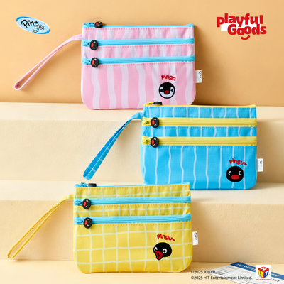 有点淘气×Pingu证件袋收纳包旅行身份证文件随身包多功能保护包