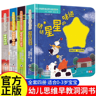 书两岁儿童书本婴幼儿启蒙图书语言开发童话汉字 1一2到3岁适合一岁半幼儿宝贝看 洞洞书婴儿早教书籍 宝宝思维训练玩具绘本0