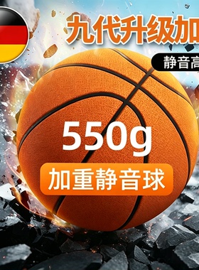 德国加重静音篮球室内无声7号仿真成人儿童专业训练球不掉渣家用