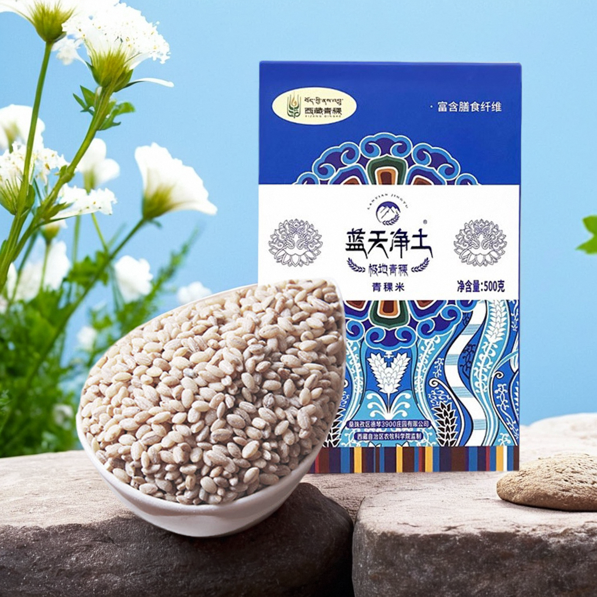 藍天凈土青稞米西藏粗糧五谷雜糧主食500g裝