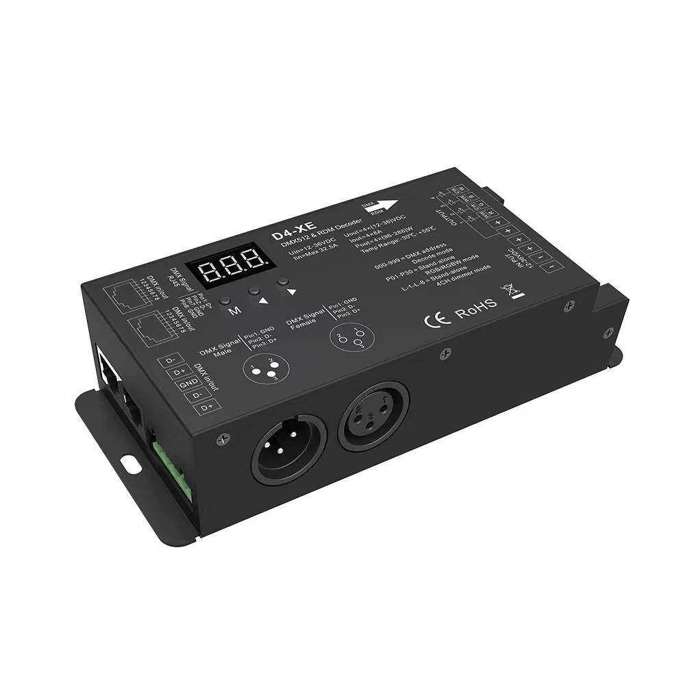 DMX512解码器LED灯带RGB/RGBW恒压解码器LED控制器频率可选数码管怎么样,好用不?