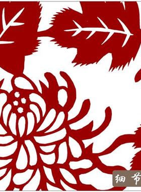 春夏秋冬剪纸图样底稿手工刻纸图案打印素材中国风国画窗花装饰画