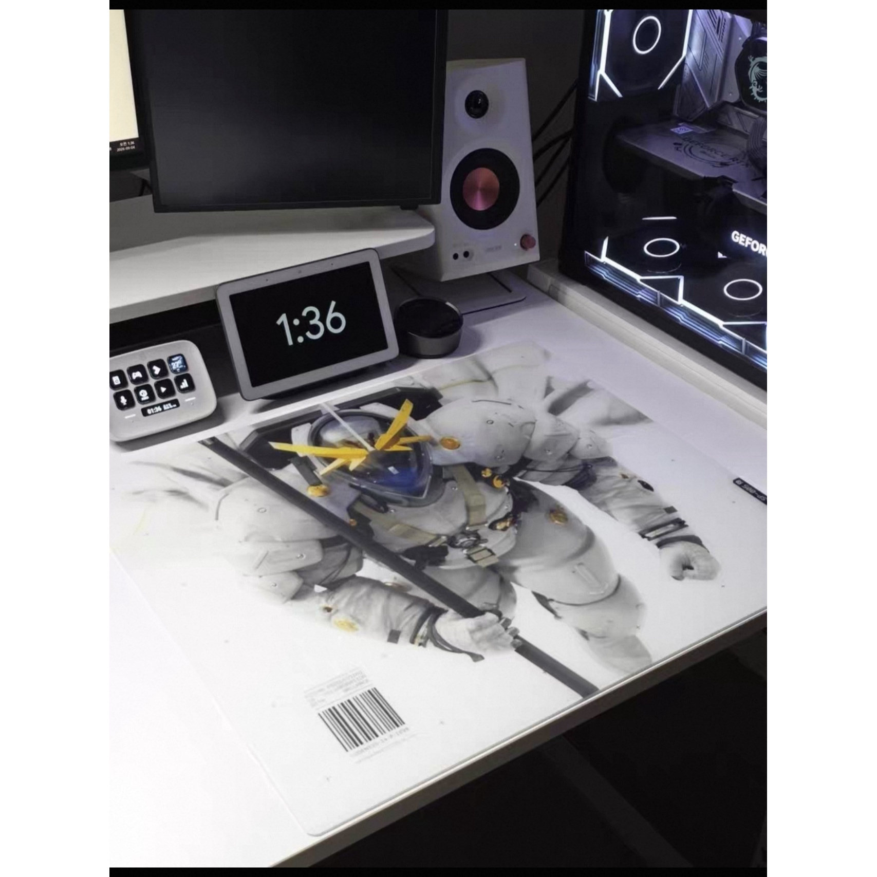 WALLHACK SP005× KJP Ludens-10钢化玻璃鼠标垫电竞游戏FPS复刻
