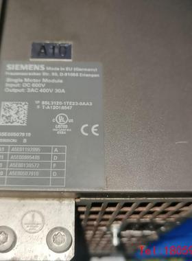 【非标价】6SL3120-1TE23-0AA3西门子驱动器30A，功能