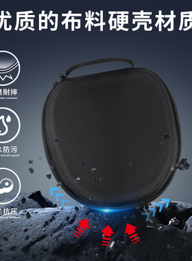 虎炳适用SIBYL熙彼儿Y1耳机收纳包头戴式Y8耳机包抗压Y7收纳包耐刮Y7Pro便携盒保护耳机收纳盒硬壳保护包