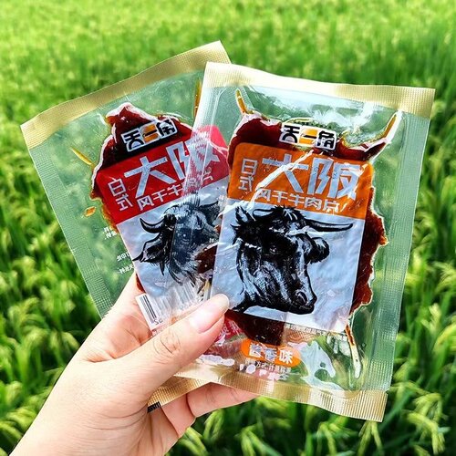 天一角大阪刀风干牛肉片酱香味爽辣牛肉温州特产湖岭卤牛腱肉零食