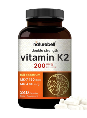 效期到27.03 NatureBell 维生素K2  200mcg 240粒