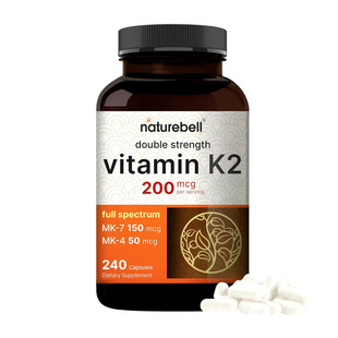 效期到27.03 NatureBell 维生素K2  200mcg 240粒