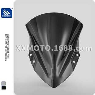 适用用KAWASAKI Ninja400 18- 忍者400改装前挡风 挡风玻璃 风挡