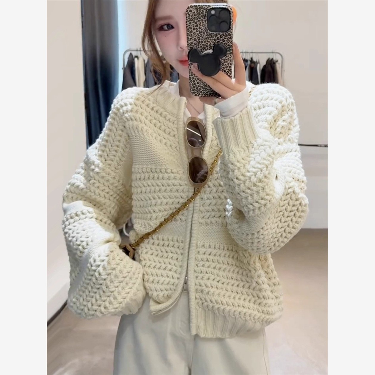 高级感覆古菠萝针粗线针