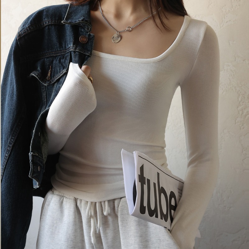 UC莫代尔T恤年秋打底衫黑