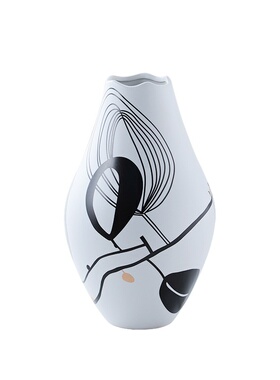 现代轻奢陶瓷小口花瓶花器摆件家居样板间软装艺术装饰品工艺摆设