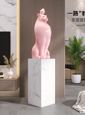 现代轻奢大型落地动物摆件家居装饰品客厅玄关电视柜旁雕塑感