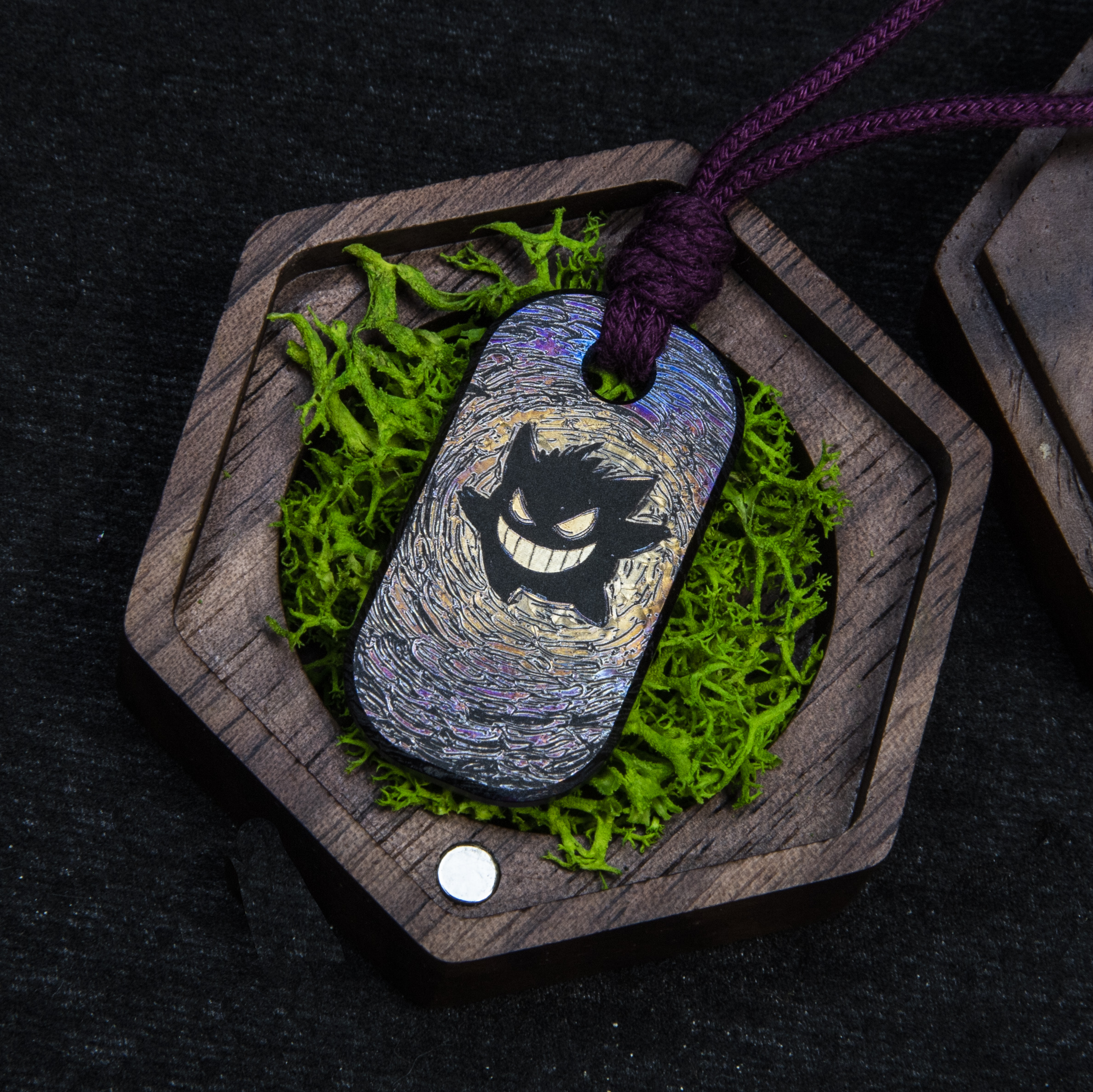 宝可梦系列耿鬼小型挂牌吊坠