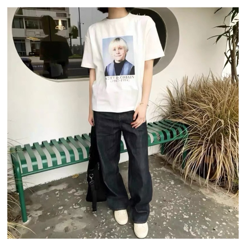 SHGLHNAI【Grunge风 文艺男孩】夏季宽松纯棉短袖高街时尚t恤男