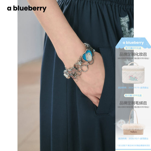 【联名系列】ablueberry×潦草小狗moonge 美式辣妹项链复古手链